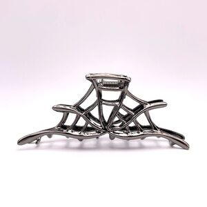 SEXY SPIDERWEB | Large Claw Hair Clip | Gunmetal Gray (Brand New!) ✨